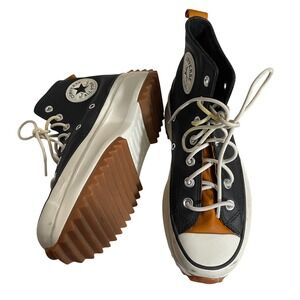 Converse Run Star Hike Platform Sneaker Black Canvas NEW (cosmetic wear) Wms 7.5